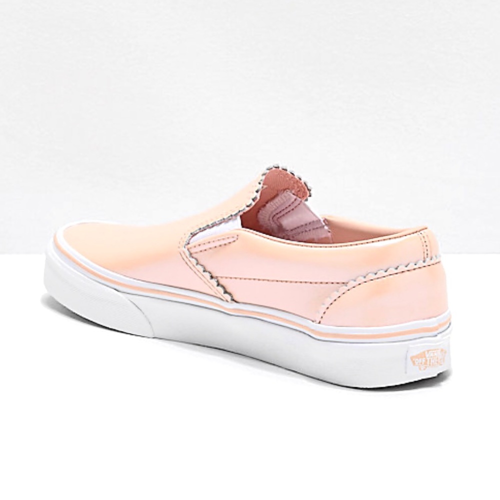 Restock NWT Vans Iridescent Pink Pearl Slip On - Picture 7 of 8